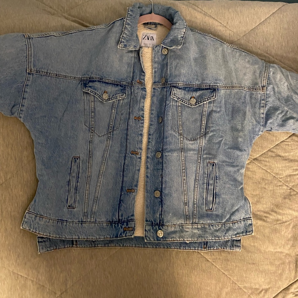 Zara Denim Jacket- Fleece Lining